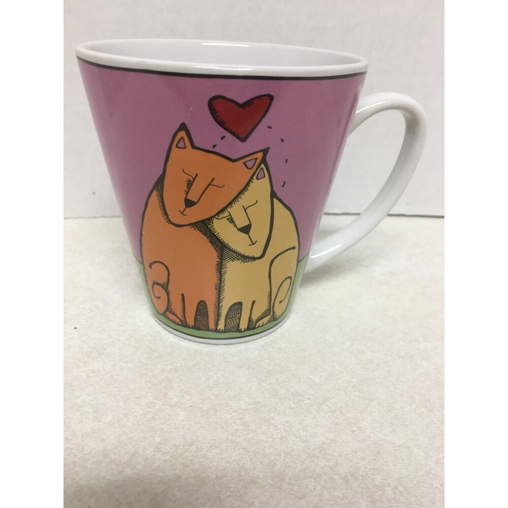 Signature Housewares Ursula Dodge Stoneware Kitty Love Mug 12oz